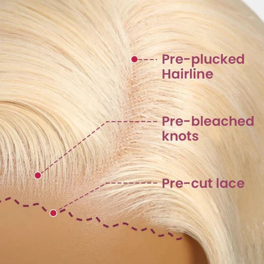 #613 Blonde Wig with 6x5 Lace
