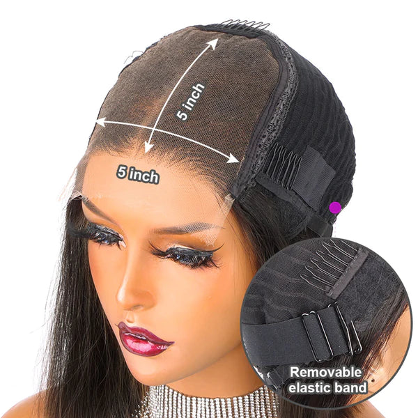 Ready-to-Wear 5x5 Closure Human Hair Wig